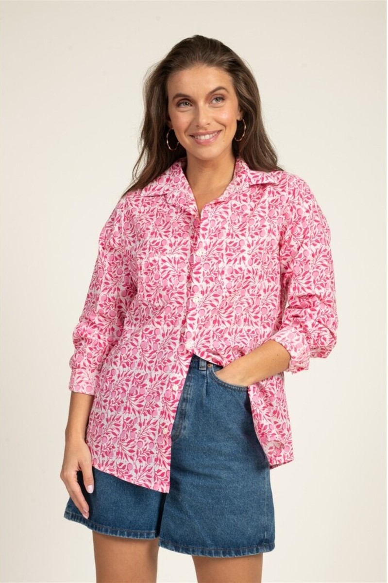 CAMISA MANGA LARGA GOJI COLOR ROJO 1